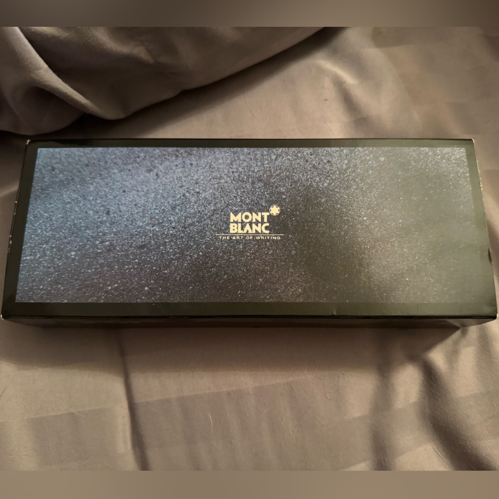 Authentic Mont Blanc fountain pen, includes all packaging, purchased in ‘97!